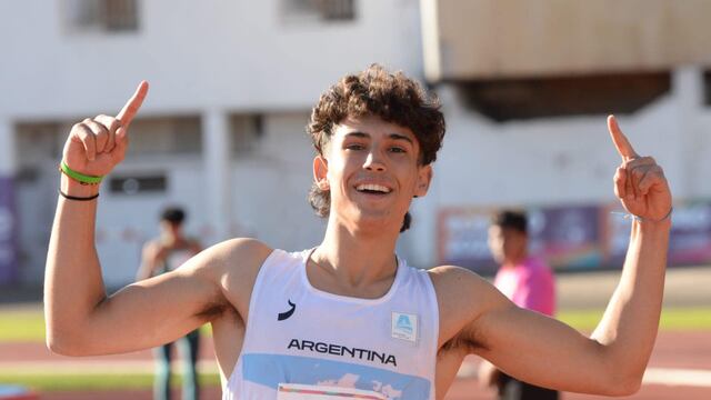 Tomás Mondino consiguió su segunda medalla de oro en los Juegos Suramericanos de Rosario.