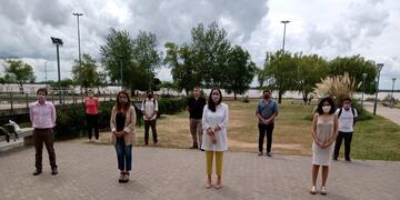 El Ministerio de Ambiente y Cambio Climático coordinó la reunión inicial en el Acuario del Río Paraná. (@erikagonnet)