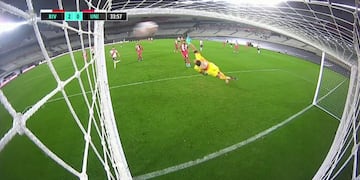 El bombazo del cordobés Matías Suárez, candidato a gol del año (Captura de TV).
