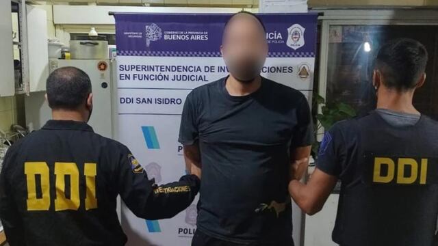 El detenido por el ataque al despacho de Cristina Fernández (DDI).