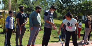 La zona centro provincial recibió a las clínicas de iniciación deportiva.
