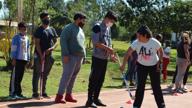 La zona centro provincial recibió a las clínicas de iniciación deportiva.
