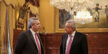 Alberto Fernández y Andrés Manuel López Obrador. (Reuters)