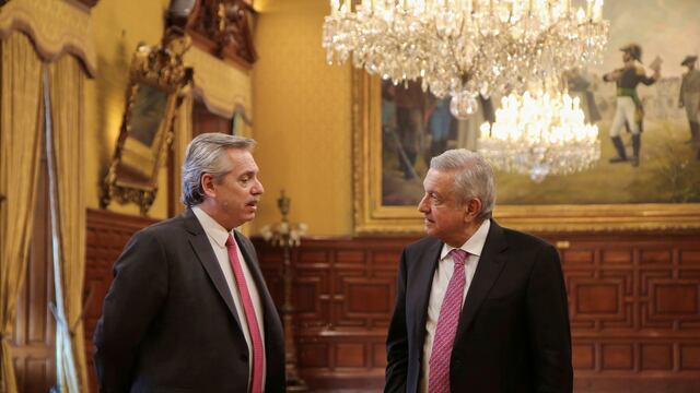 Alberto Fernández y Andrés Manuel López Obrador. (Reuters)