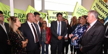 El gobernador Manzur y el vicegobernador Jaldo, recorrieron la obra del Centro de Desarrollo Infantil de Cebil Redondo