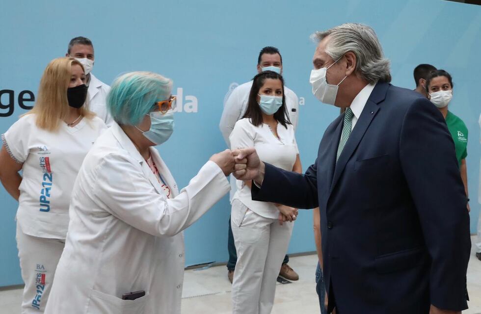 Alberto Fernández anunció tres bonos de 6.500 pesos para los trabajadores de la Salud