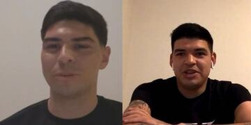 Gastón Álvarez Suárez y Federico Álvarez, a la distancia unidos por la sangre y por Belgrano.