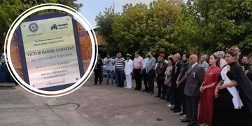 Desde la Municipalidad de Maipú reconocieron con una placa a los veteranos de Malvinas.