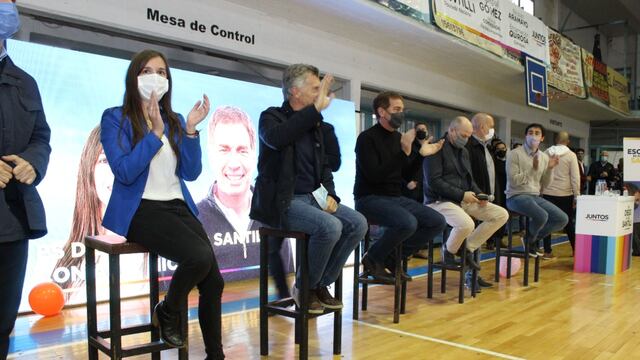 Mauricio Macri y Diego Santilli respaldaron la candidatura de Abigaíl Gómez para diputada provincial.