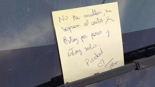 La correntina, a punto de parir, dejó su auto mal estacionado y pidió que no la multen.