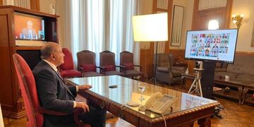 El presidente Alberto Fernández brindó  un mensaje ante la Asamblea Legislativa en la que hizo un balance de su primer año de gobierno.