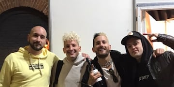 Marcos Olaguibet junto a Mau y Ricky en Rosario