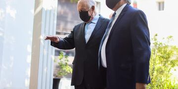 El presidente Alberto Fernández mantuvo una reunión con Ricardo Lagos.