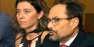 Procurador García Junto a Cecilia Goyeneche.