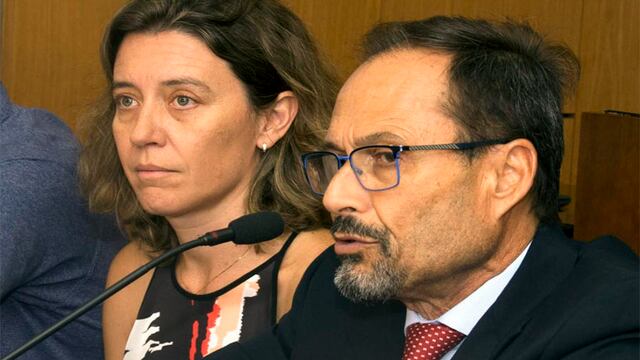 Procurador García Junto a Cecilia Goyeneche.