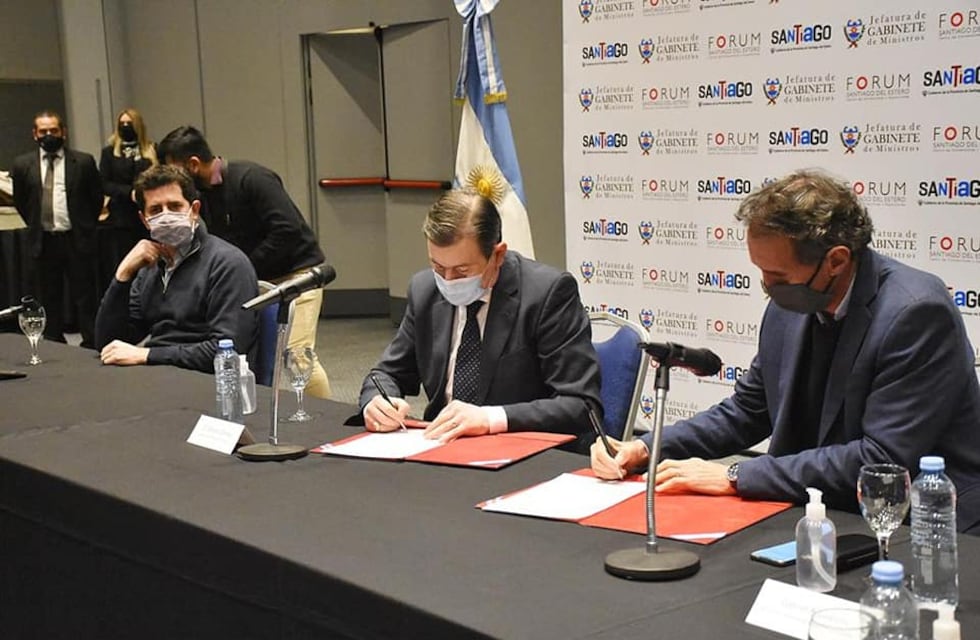 Obras: Zamora, Katopodis y De Pedro firmaron importantes convenios