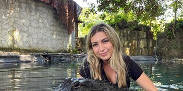 Gabby suele compartir sus experiencias junto a diversos animales salvajes en sus redes sociales.