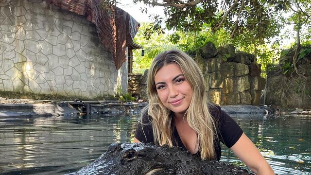 Gabby suele compartir sus experiencias junto a diversos animales salvajes en sus redes sociales.
