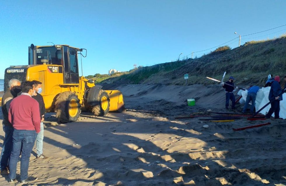Reforzaron la protección del frente costero de Pehuen Co