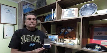 Hilario Lucero, veterano de Malvinas quien entregó la medalla que fue robada en el Museo de Neuquén.
