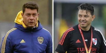 Sebastián Battaglia y Marcelo Gallardo ante dos partidos claves en la Copa Libertadores.