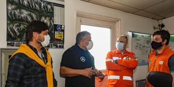 Capacitación entre la Defensa Civil de Ushuaia y Río Grande.