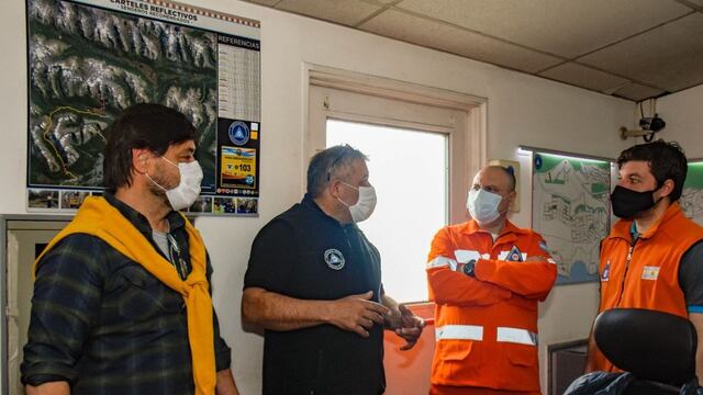 Capacitación entre la Defensa Civil de Ushuaia y Río Grande.