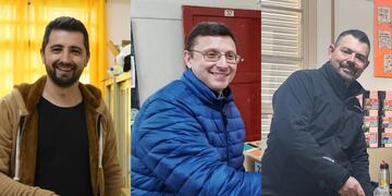 Juan Senn, Lisandro Mársico y Germán Bottero