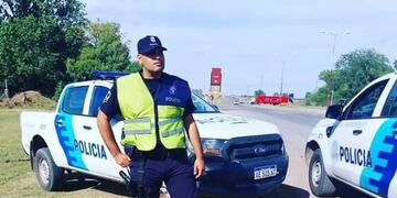 Osvaldo Cantero, el oficial de 25 años asesinado en el asalto a la carbonera. Foto: Web.