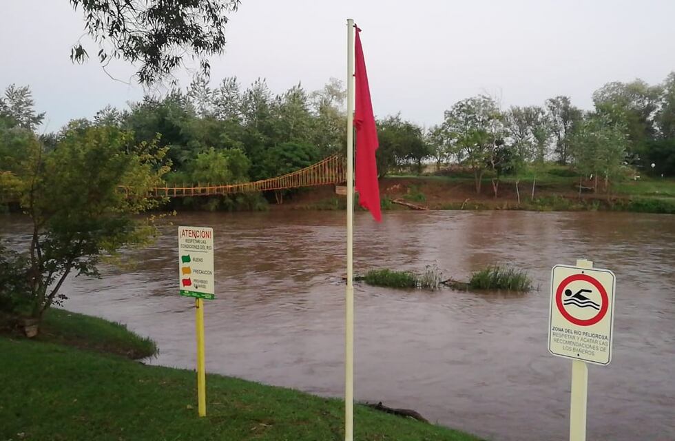 El Río Xanaes volvió a mostrar un crecimiento en su caudal de 85 centimetros