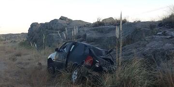 Así quedó el auto Volkswagen Gol Power tras el accidente (Policía).