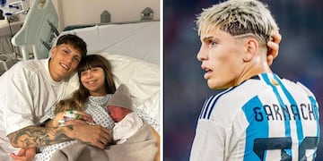 Alejandro Garnacho fue papá por primera vez