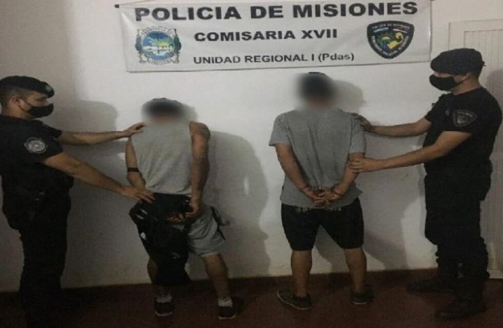 Terminaron detenidos por asaltar a punta de cuchillo a un joven en Posadas