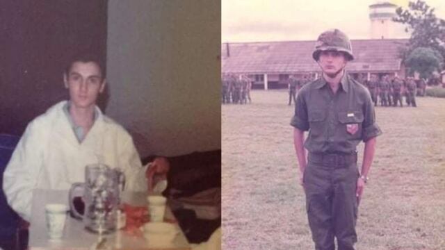 Darío Hernández a sus 17 años, por combatir en la Guerra de Malvinas en 1982. (Foto: gentileza Darío Hernández).