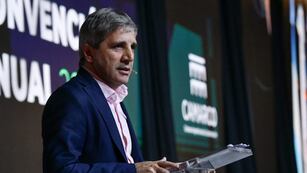 Caputo, en la Convención Anual de la Cámara Argentina de la Construcción (Gentileza).