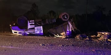 Siniestro fatal en Loreto: murió un camionero tras despistar sobre la ruta 12.