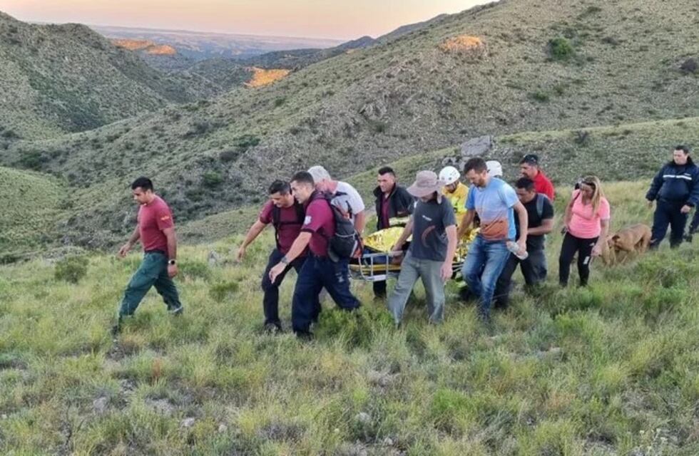 Un parapentista se accidentó en Potrero de los Funes