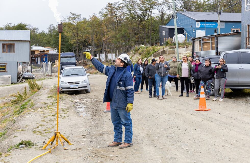 Finalizó la habilitación de la red de gas del barrio Quinta 52 de Ushuaia