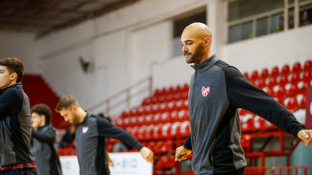 Phillip Lockett, nuevo jugador de Instituto, refuerzo en la puesta a punto en la pretemporada (Leandro Gómez / Prensa Instituto).