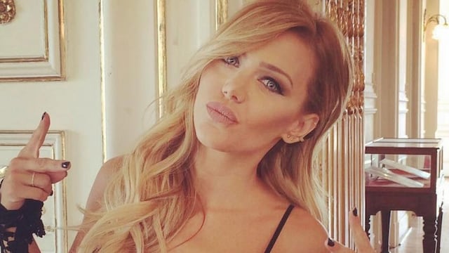 Evangelina Anderson, recién levantada y con un diminuto pijama, mostró su particular desayuno