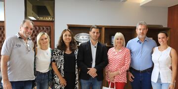 El intendente de Naranjal, Paraguay, Edoard Schaffrath, visitó Rafaela