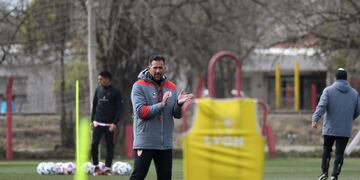 Instituto. El equipo entrena en La Agustina y se prepara para el clásico del sábado contra Talleres. (Ramiro Pereyra / La Voz)