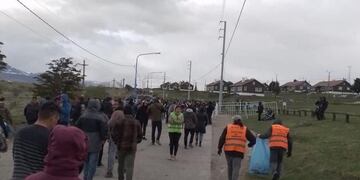 Gran operativo de limpieza en Ushuaia por el recital de La Renga