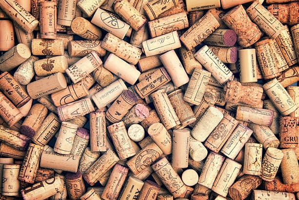Wine corks background