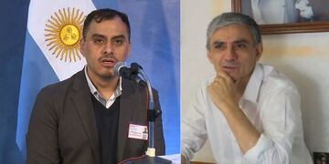 Omar Gutiérrez, debutante en la política,  y José Luis Martiarena, un avezado en esas lides, dos de los candidatos para las elecciones legislativas del 27 de junio en Jujuy.