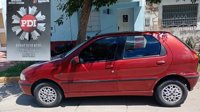 El auto secuestrado por la PDI