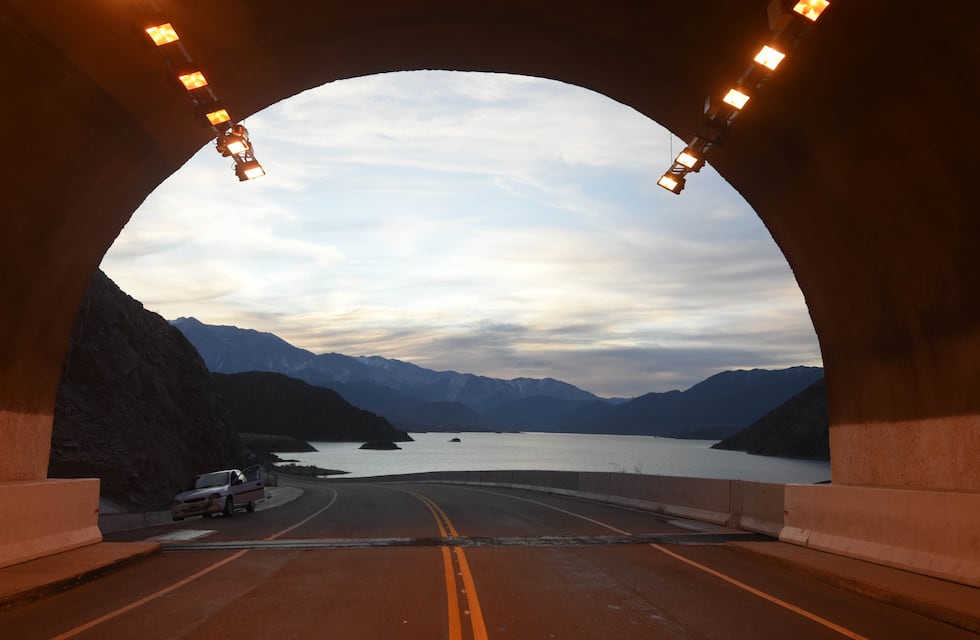 La espectacular vista de Potrerillos nevado que se volvió viral