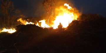 Nuevos focos de incendio en El Soberbio.