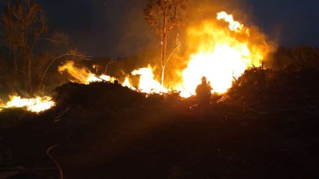 Nuevos focos de incendio en El Soberbio.