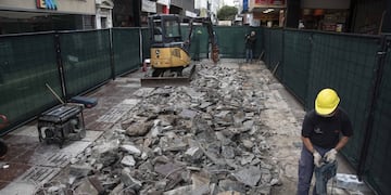 Comenzaron las obras de remodelación de peatonal San Martín